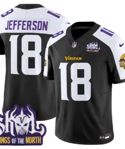 Sam Darnold Minnesota Vikings Nike King of the North Patch Vapor Limited Stitched Jersey - Purple - Image 11