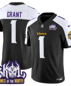 Sam Darnold Minnesota Vikings Nike King of the North Patch Vapor Limited Stitched Jersey - Purple - Image 15