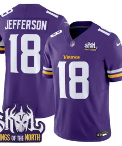 Sam Darnold Minnesota Vikings Nike King of the North Patch Vapor Limited Stitched Jersey - Purple - Image 20