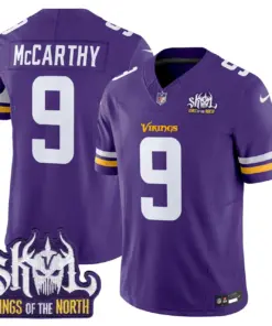 Sam Darnold Minnesota Vikings Nike King of the North Patch Vapor Limited Stitched Jersey - Purple - Image 21