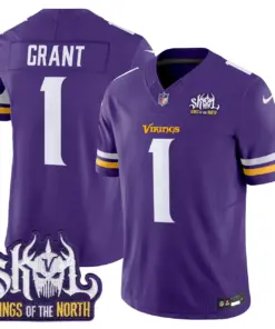 Sam Darnold Minnesota Vikings Nike King of the North Patch Vapor Limited Stitched Jersey - Purple - Image 24