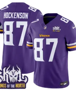 Sam Darnold Minnesota Vikings Nike King of the North Patch Vapor Limited Stitched Jersey - Purple - Image 26