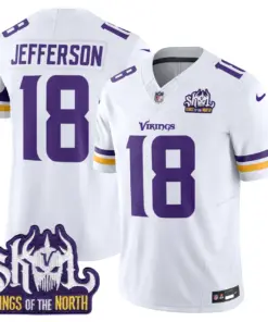 Sam Darnold Minnesota Vikings Nike King of the North Patch Vapor Limited Stitched Jersey - Purple - Image 29