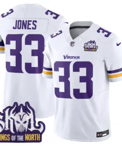 Sam Darnold Minnesota Vikings Nike King of the North Patch Vapor Limited Stitched Jersey - Purple - Image 32