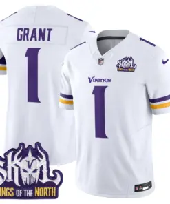 Sam Darnold Minnesota Vikings Nike King of the North Patch Vapor Limited Stitched Jersey - Purple - Image 33