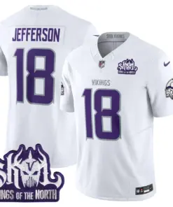 Sam Darnold Minnesota Vikings Nike King of the North Patch Vapor Limited Stitched Jersey - Purple - Image 38
