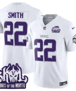 Sam Darnold Minnesota Vikings Nike King of the North Patch Vapor Limited Stitched Jersey - Purple - Image 43