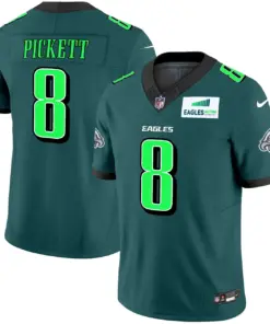 Alternative view of Philadelphia Eagles Nike Autism Foundation Patch Vapor Limited Stitched Jersey - Kelly Green