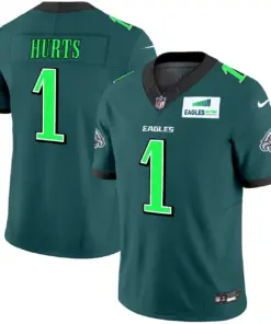Philadelphia Eagles Nike Autism Foundation Patch Vapor Limited Stitched Jersey - Kelly Green - Image 3