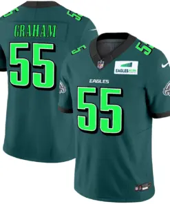 Philadelphia Eagles Nike Autism Foundation Patch Vapor Limited Stitched Jersey - Kelly Green - Image 7