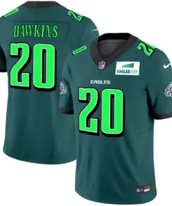 Philadelphia Eagles Nike Autism Foundation Patch Vapor Limited Stitched Jersey - Kelly Green - Image 8