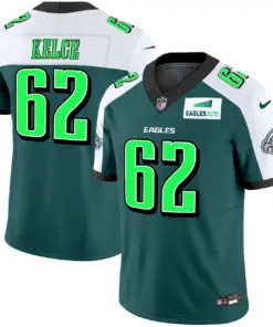 Philadelphia Eagles Nike Autism Foundation Patch Vapor Limited Stitched Jersey - Kelly Green - Image 28