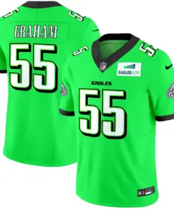 Philadelphia Eagles Nike Autism Foundation Patch Vapor Limited Stitched Jersey - Kelly Green - Image 47