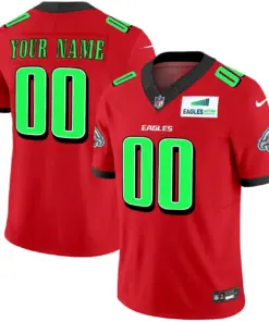 Philadelphia Eagles Nike Autism Foundation Patch Vapor Custom Limited Stitched Jersey - Midnight Green - Image 5