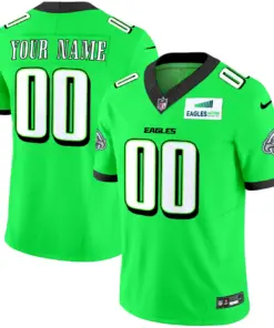 Philadelphia Eagles Nike Autism Foundation Patch Vapor Custom Limited Stitched Jersey - Midnight Green - Image 6