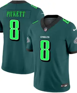Alternative view of Philadelphia Eagles Nike 2024 Practice Vapor Limited Stitched Jersey - Dark Green