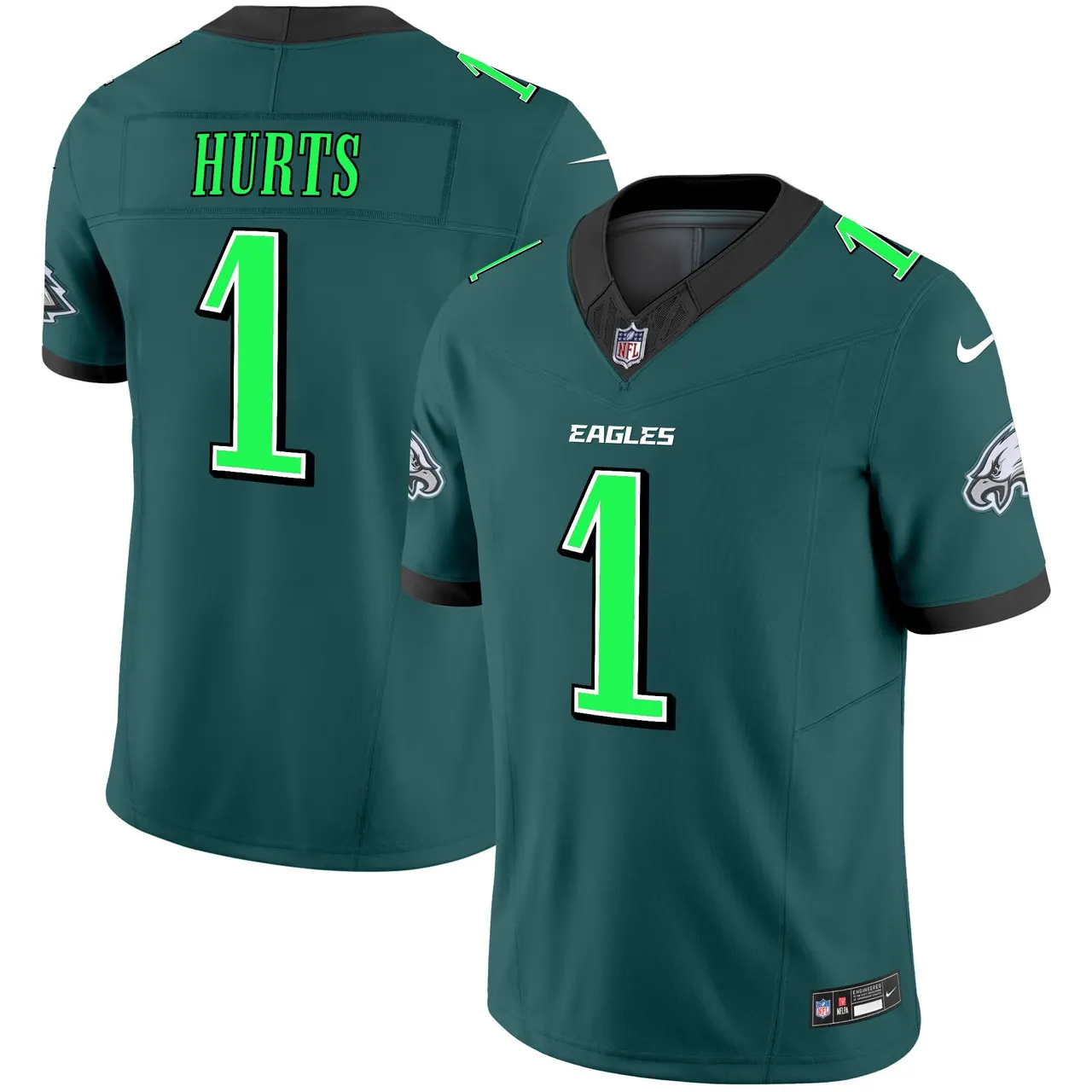 Philadelphia Eagles Nike 2024 Practice Vapor Limited Stitched Jersey - Dark Green - Image 3