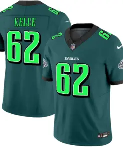 Philadelphia Eagles Nike 2024 Practice Vapor Limited Stitched Jersey - Dark Green - Image 4