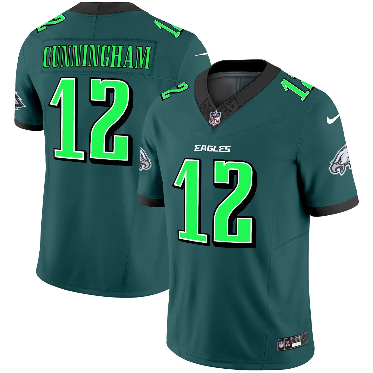 Philadelphia Eagles Nike 2024 Practice Vapor Limited Stitched Jersey - Dark Green - Image 6