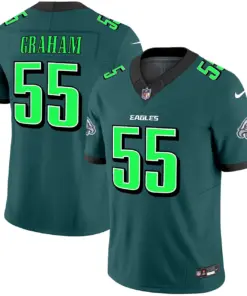 Philadelphia Eagles Nike 2024 Practice Vapor Limited Stitched Jersey - Dark Green - Image 7
