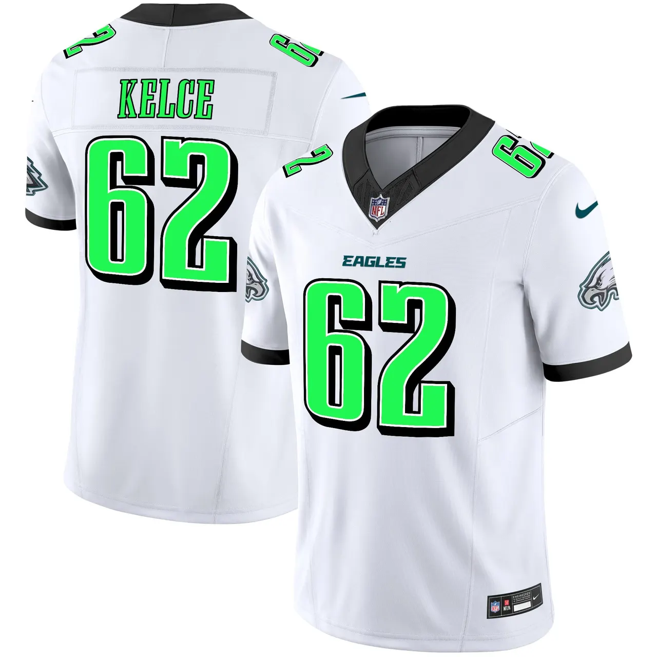 Philadelphia Eagles Nike 2024 Practice Vapor Limited Stitched Jersey - Dark Green - Image 12