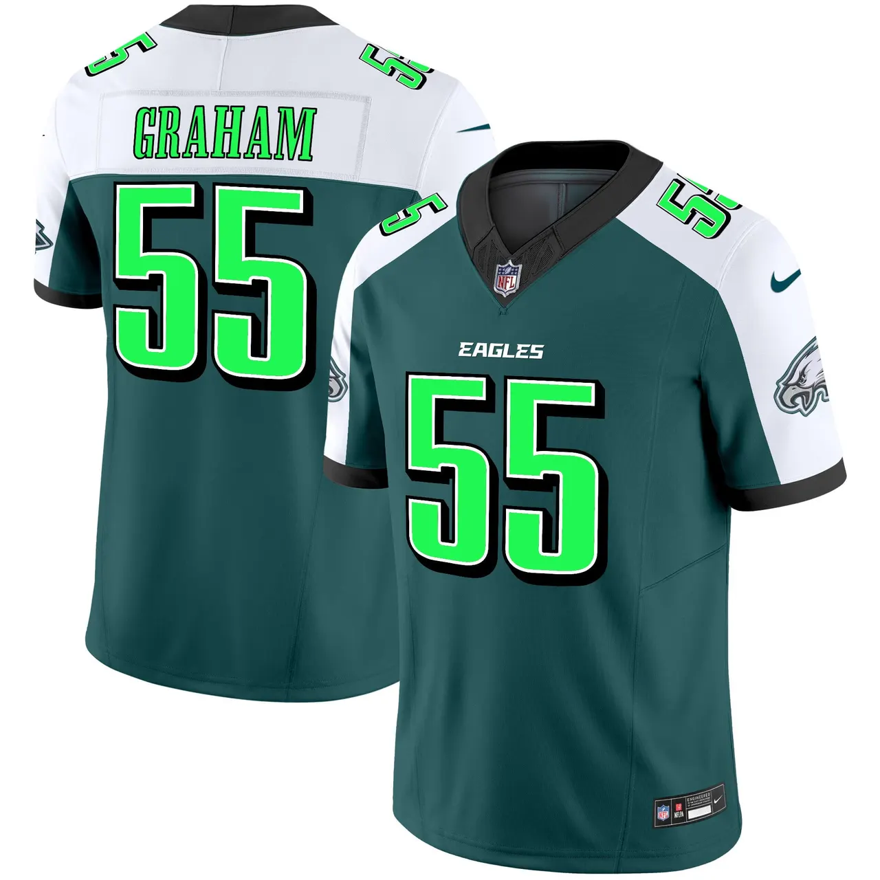 Philadelphia Eagles Nike 2024 Practice Vapor Limited Stitched Jersey - Dark Green - Image 31