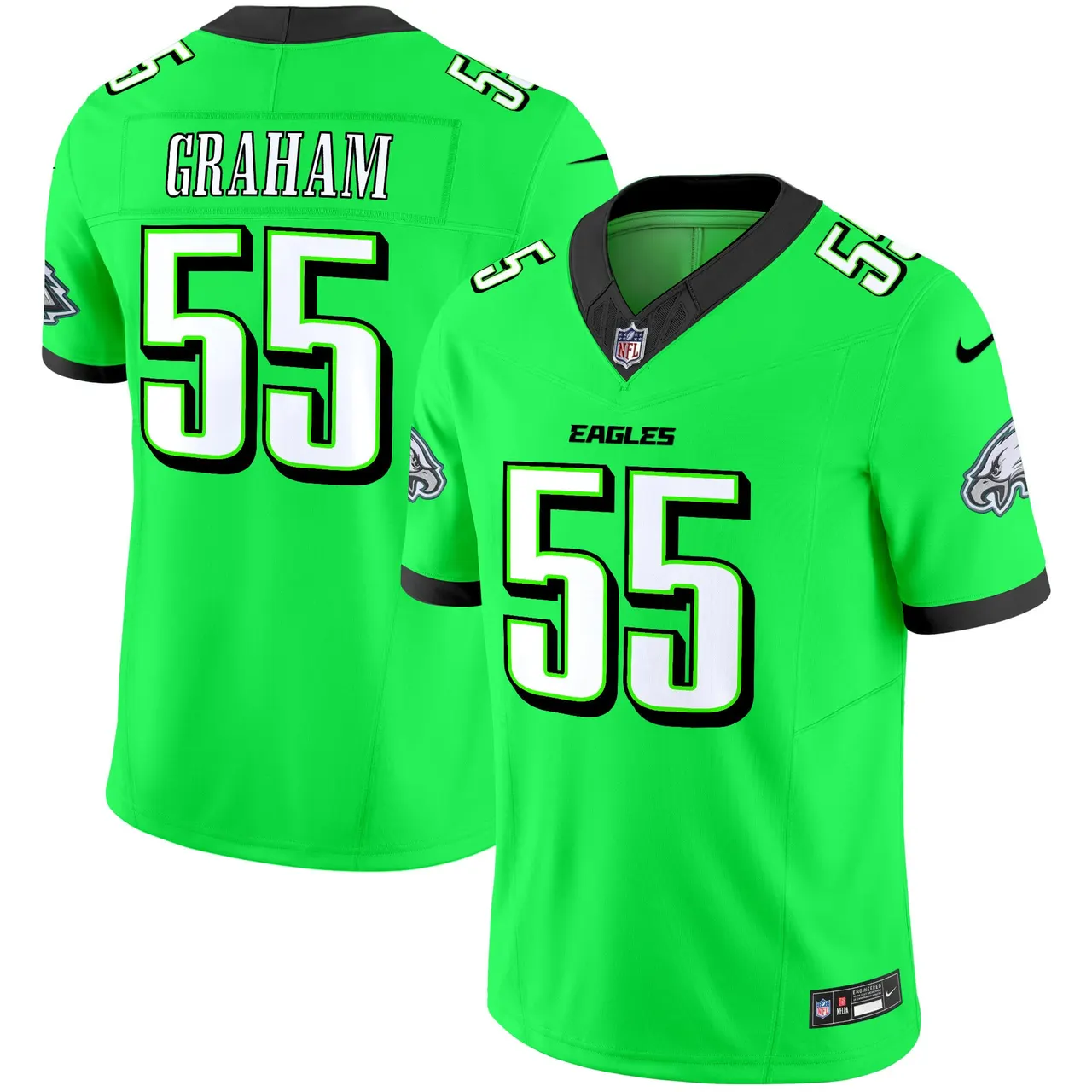 Philadelphia Eagles Nike 2024 Practice Vapor Limited Stitched Jersey - Dark Green - Image 47