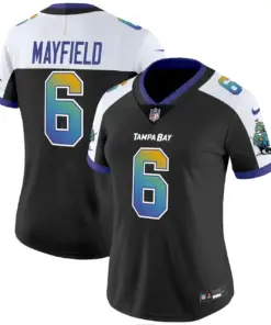 Tampa Bay Buccaneers Nike Women's Tampa City Vapor Limited Stitched Jersey - Black - Image 4