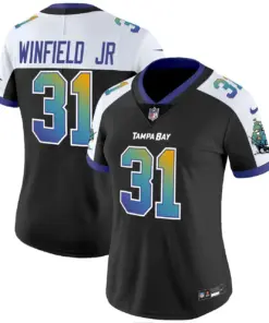 Tampa Bay Buccaneers Nike Women's Tampa City Vapor Limited Stitched Jersey - Black - Image 6