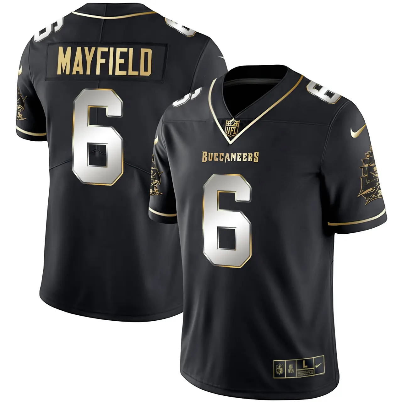 Tampa Bay Buccaneers Nike Vapor Stitched Jersey - Black - Image 2