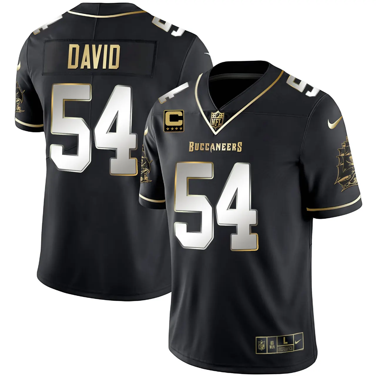 Tampa Bay Buccaneers Nike Vapor Stitched Jersey - Black - Image 4