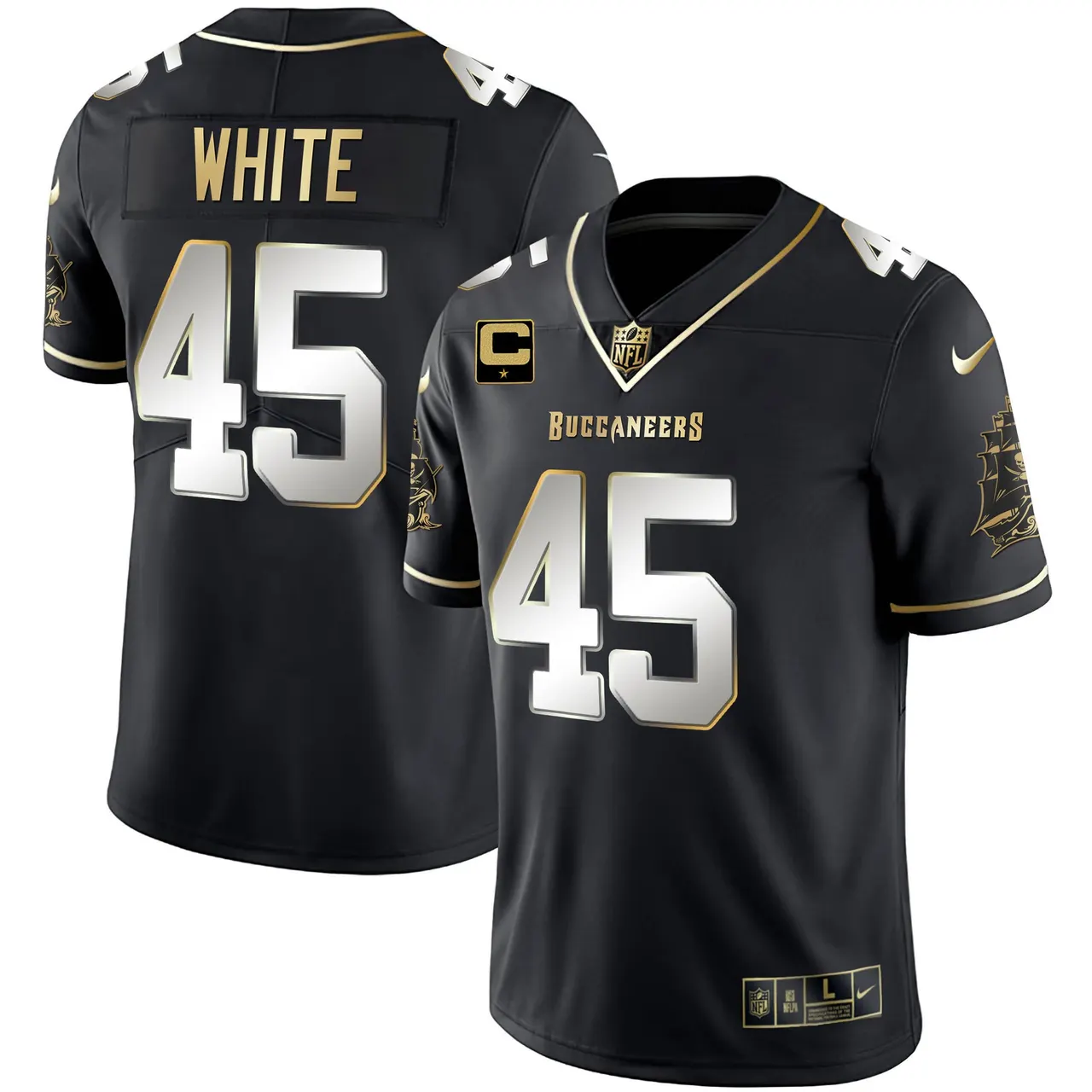 Tampa Bay Buccaneers Nike Vapor Stitched Jersey - Black - Image 5
