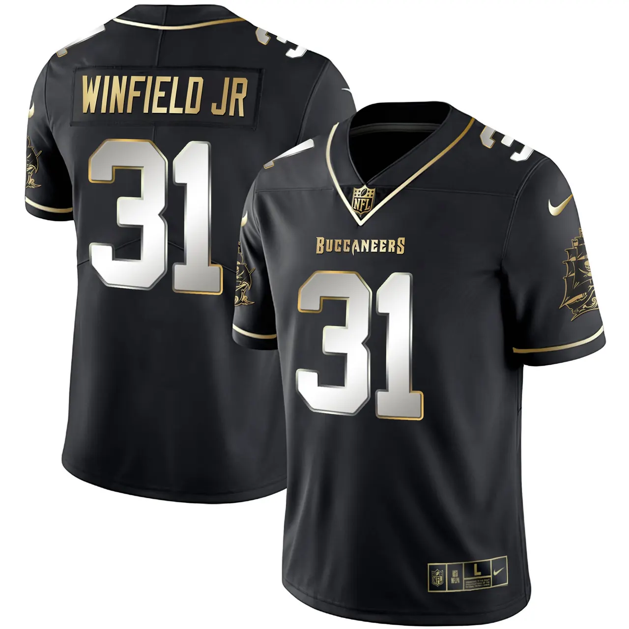 Tampa Bay Buccaneers Nike Vapor Stitched Jersey - Black - Image 6