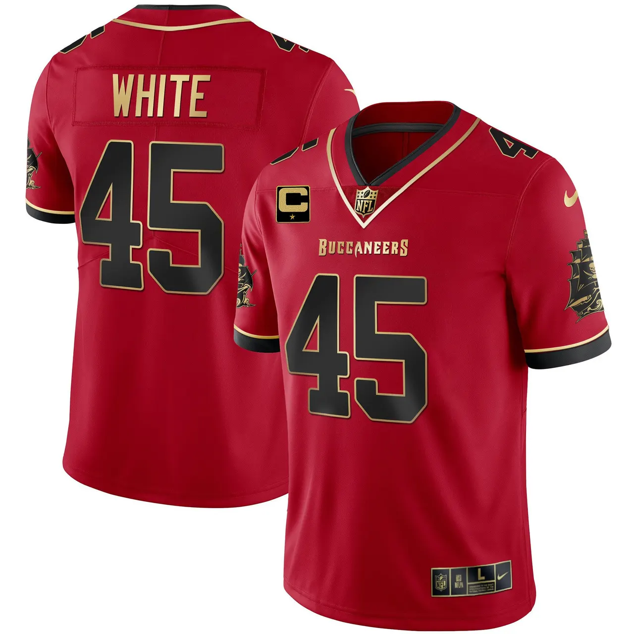 Tampa Bay Buccaneers Nike Vapor Stitched Jersey - Black - Image 11