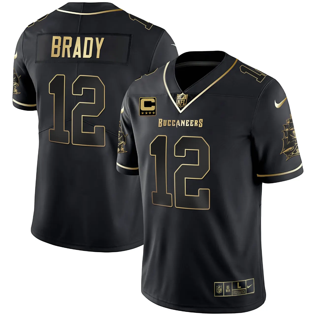 Tampa Bay Buccaneers Nike Vapor Stitched Jersey - Black - Image 13