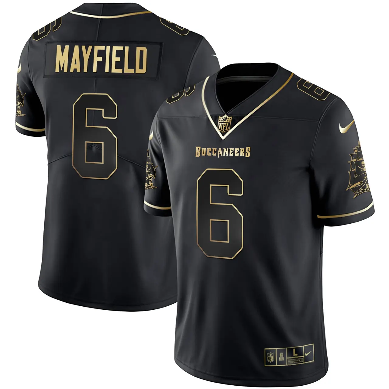 Tampa Bay Buccaneers Nike Vapor Stitched Jersey - Black - Image 14