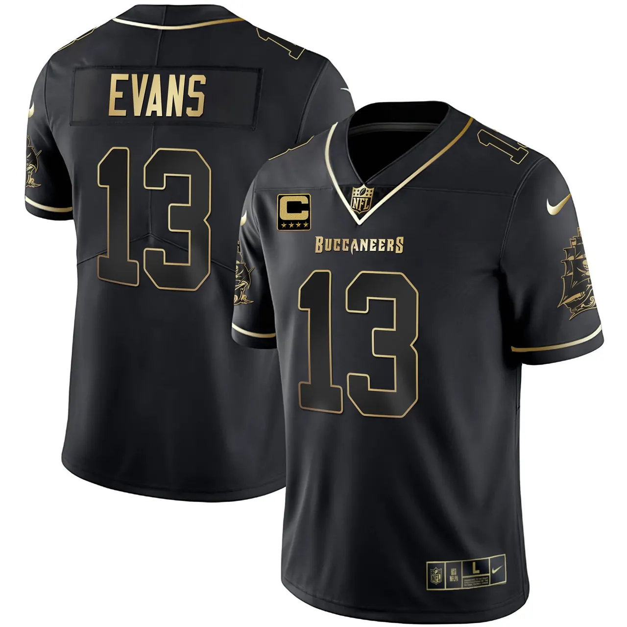 Tampa Bay Buccaneers Nike Vapor Stitched Jersey - Black - Image 15