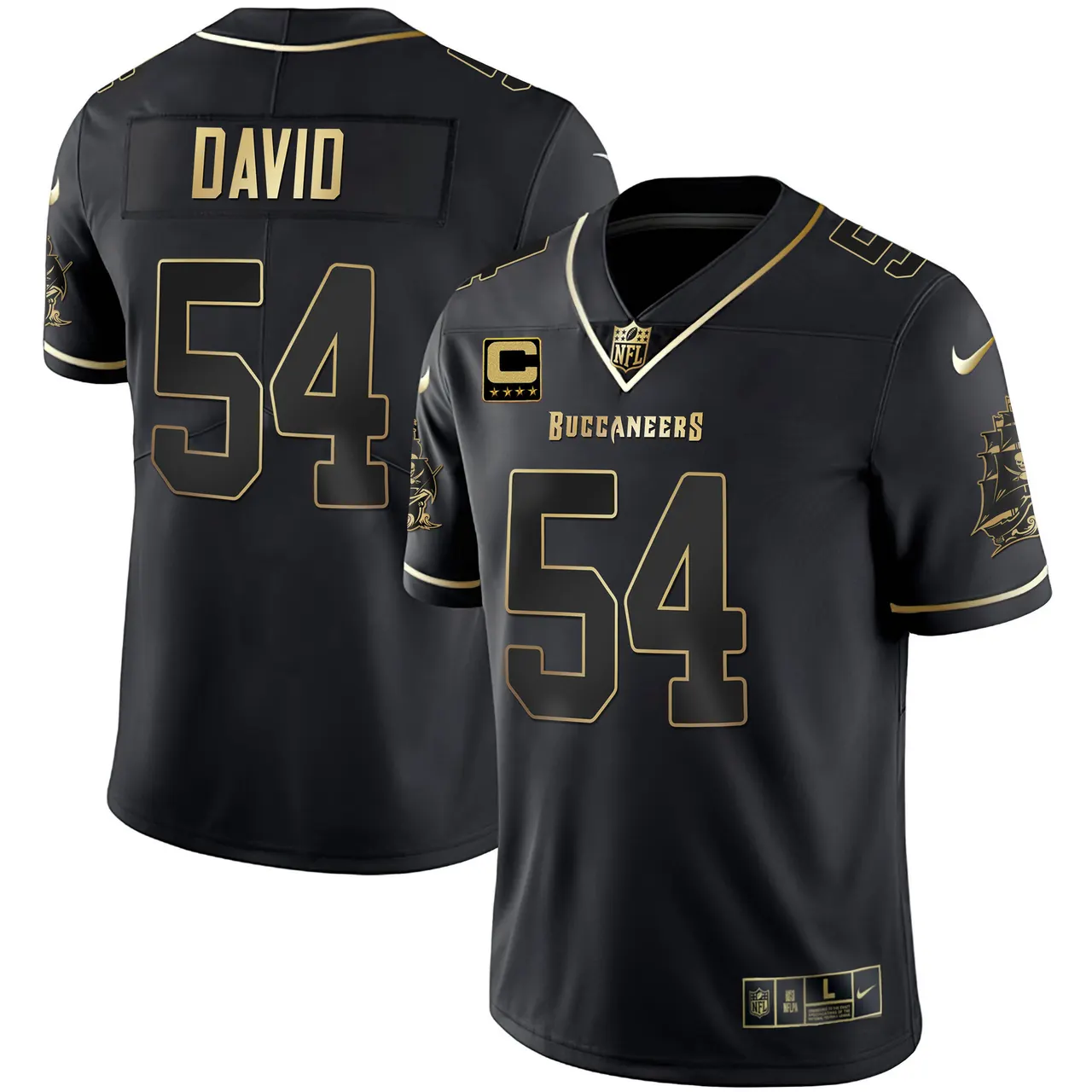Tampa Bay Buccaneers Nike Vapor Stitched Jersey - Black - Image 16