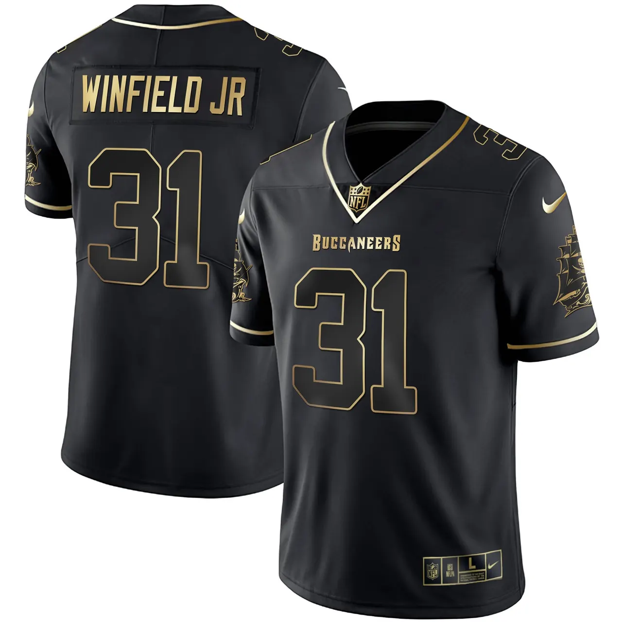 Tampa Bay Buccaneers Nike Vapor Stitched Jersey - Black - Image 18