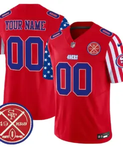 Alternative view of American Style San Francisco 49ers Nike Vapor Custom Limited Stitched Jersey - White