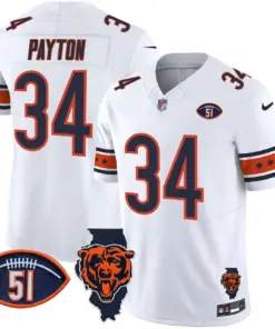 Caleb Williams Chicago Bears Nike Illinois & Dick Butkus Patch Vapor Limited Stitched Jersey - Navy - Image 13