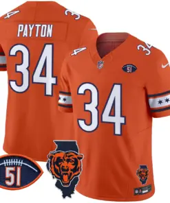 Caleb Williams Chicago Bears Nike Illinois & Dick Butkus Patch Vapor Limited Stitched Jersey - Navy - Image 20