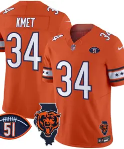 Caleb Williams Chicago Bears Nike Illinois & Dick Butkus Patch Vapor Limited Stitched Jersey - Navy - Image 21
