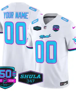 Miami Dolphins Nike Vice Vapor Custom Limited Stitched Jersey V4 - Black - Image 4