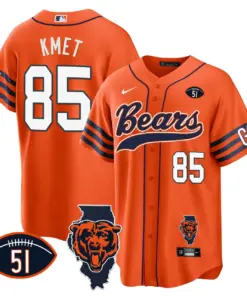 Chicago Bears Nike Illinois Patch Stitched Jersey - Navy - Image 27