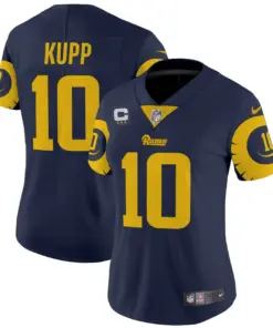 Alternative view of Los Angeles Rams Nike Women's Special Vapor Limited Stitched Jersey - Navy