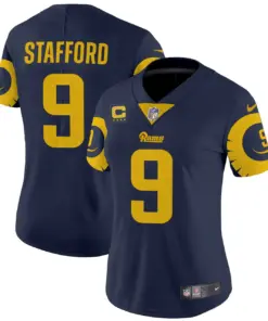 Los Angeles Rams Nike Women's Special Vapor Limited Stitched Jersey - Navy - Image 3