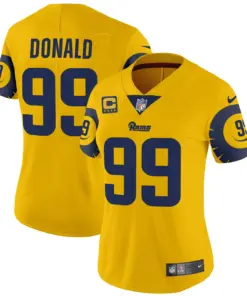 Los Angeles Rams Nike Women's Special Vapor Limited Stitched Jersey - Navy - Image 13