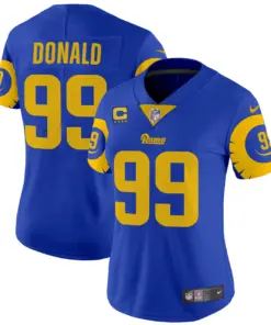 Los Angeles Rams Nike Women's Special Vapor Limited Stitched Jersey - Navy - Image 25