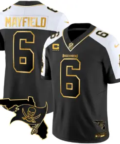 Tampa Bay Buccaneers Nike Florida Patch Vapor Stitched Jersey - Black - Image 4